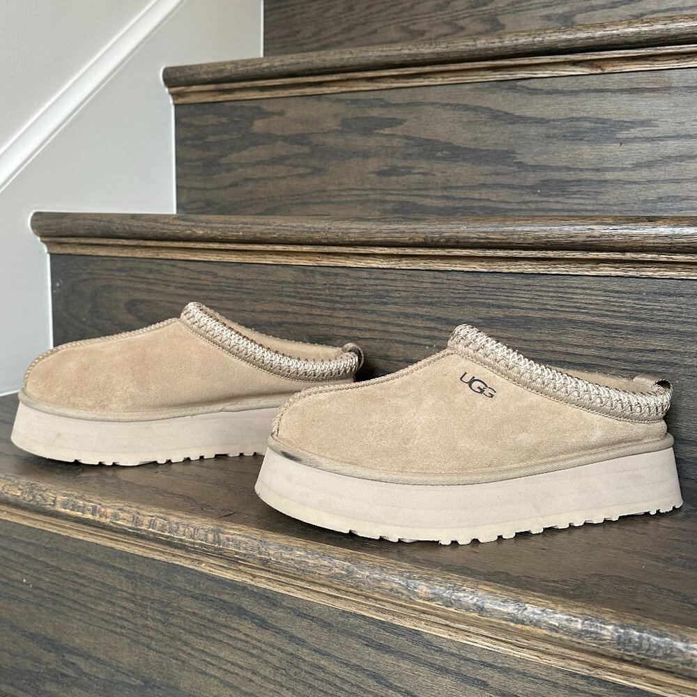 Ugg Tazz Platform Slippers - Mustard Seed - Size 9